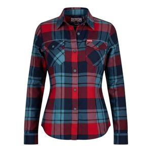 Dixxon Flannel The McCallister Women S Red Blue Plaid Excellent Home Alone Shirt